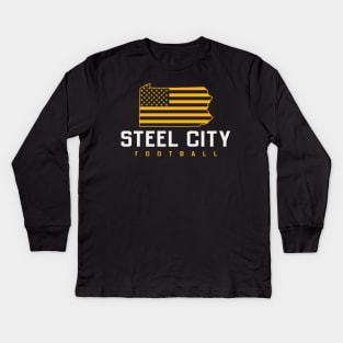 Steel City Football Kids Long Sleeve T-Shirt